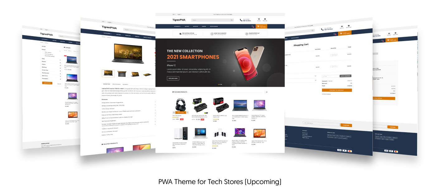 magento pwa theme for technology store